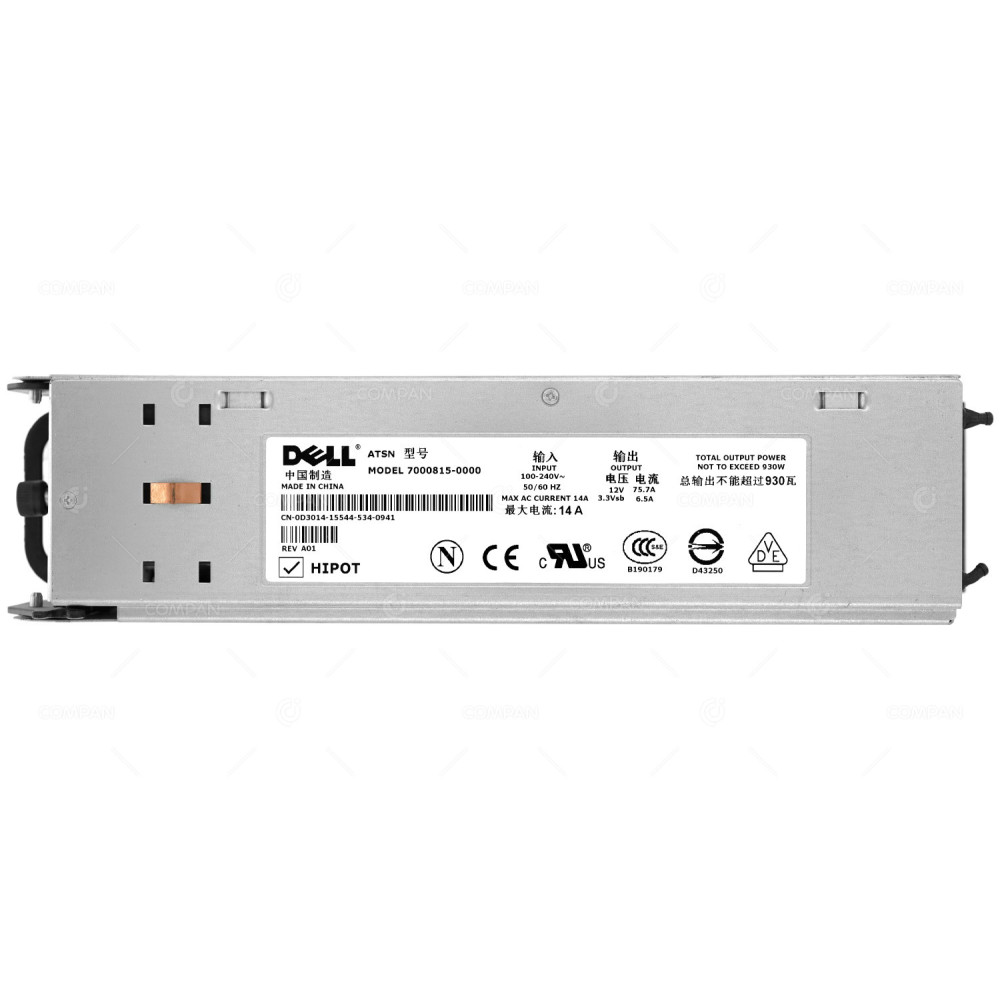 D3014 DELL 930W POWER SUPPLY FOR DELL POWEREDGE 2800